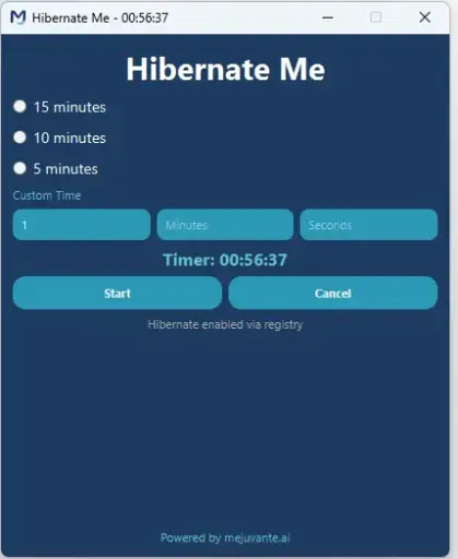 MeJu hibernate me - Free till Mid March